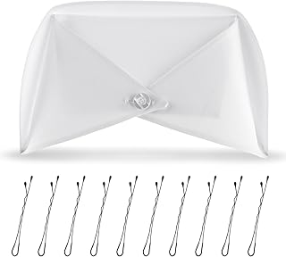 Nurse Hat Headband Nursing Cap Costume Decorations Nurse Hair Cap and Pins for Graduation Party Supplies Cosplay Halloween Dress Up, White