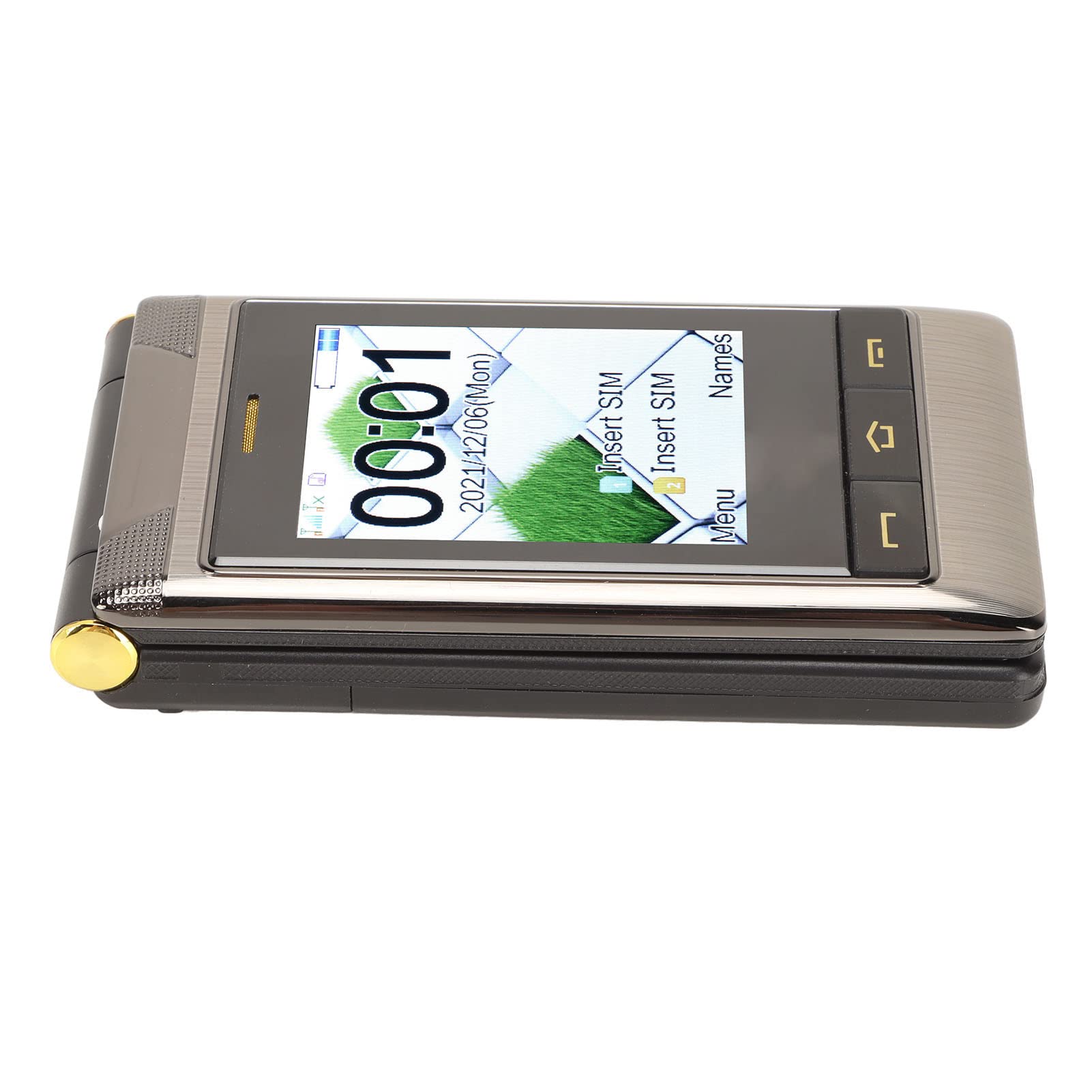 Teléfono con Tapa para Personas Mayores, Teléfono con Tapa, Teléfono Celular con Botón Grande para Personas Mayores, Teléfono Móvil con Pantalla Dual, Pantalla Táctil de