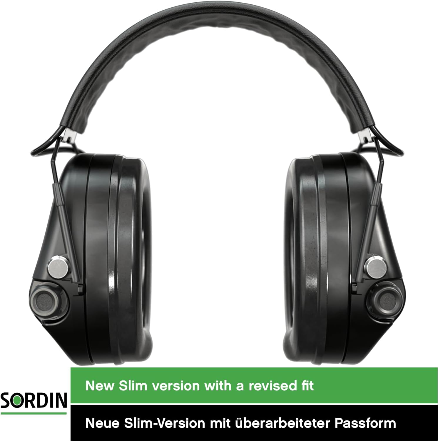 Sordin Pro-X SFA Ear Muffs - Active Ear Defenders w/ 31 dB SNR Attenuation Ring - Foam Pads - Earmuffs for Hunting & Shooting