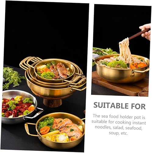 Miniatura 7 de Abaodam Vaporizadores de comida ramen coreano olla caliente coreana fideos coreanos sartén utensilios de cocina para el hogar Fideos olla de cocina