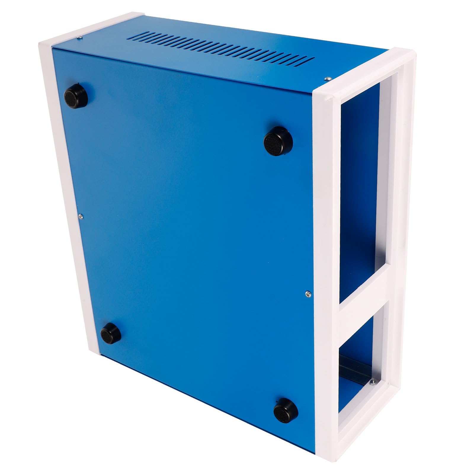 Luxshiny Projektkasten, Elektronikgehäuse, Verbindungsdose aus Eisen in Blau mit einfacher Installation für Außenbereich