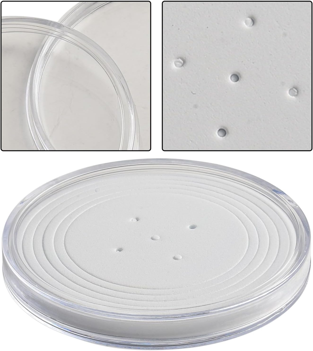 10 Pack Transparent Plastic Coin Holders 70mm Clear Coin Protectors Round Coin Containers Storage Boxes Coin Capsules(5)