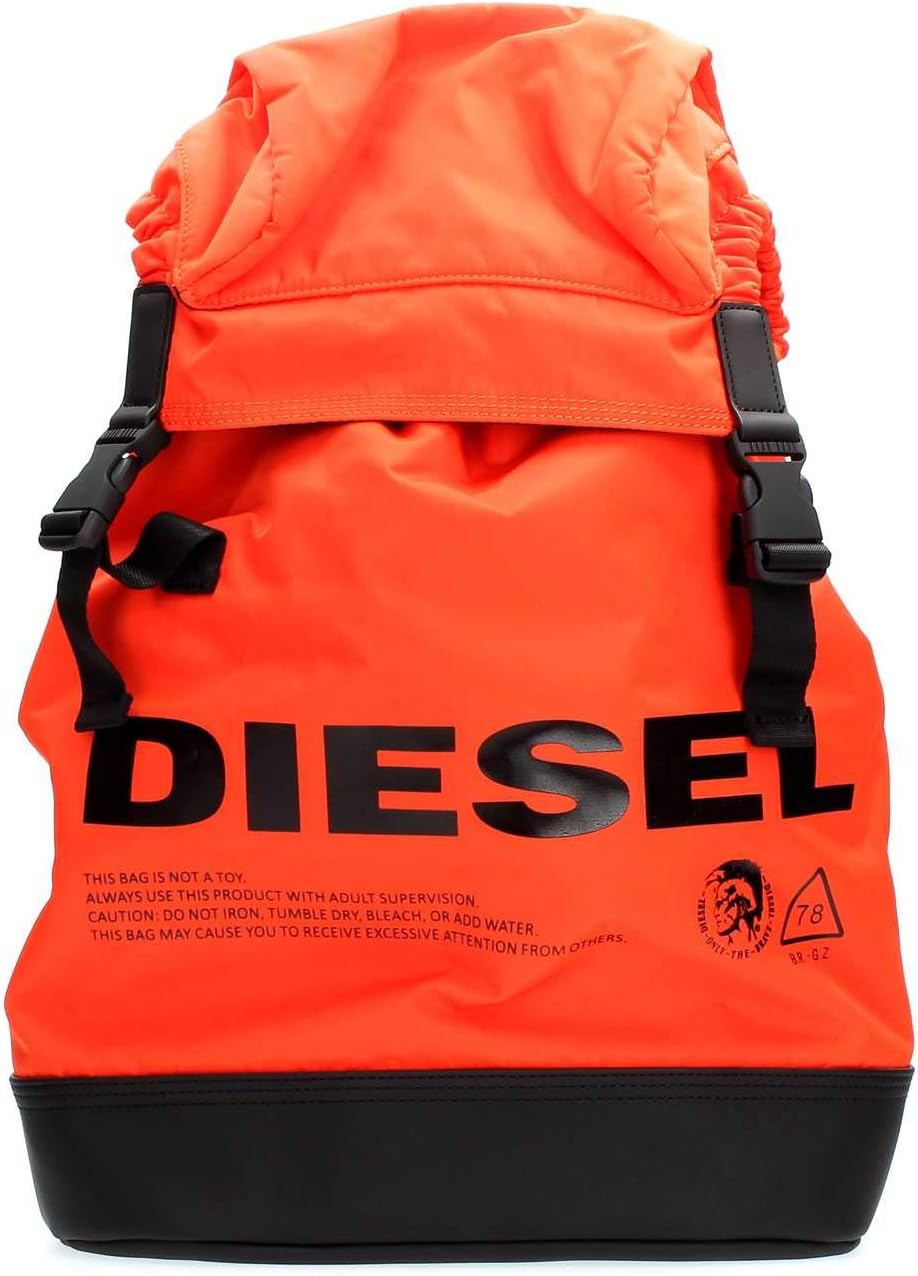 Diesel Men's SUSEGANA F-SUSE Back-Backpack, Orangeade/Black Print, UNI