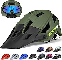 Safuty1st Mountain Bike Helmet Adults Youth Lightweight CPSC Certified Impact-Resistant Adjustable Dial Removable Visor