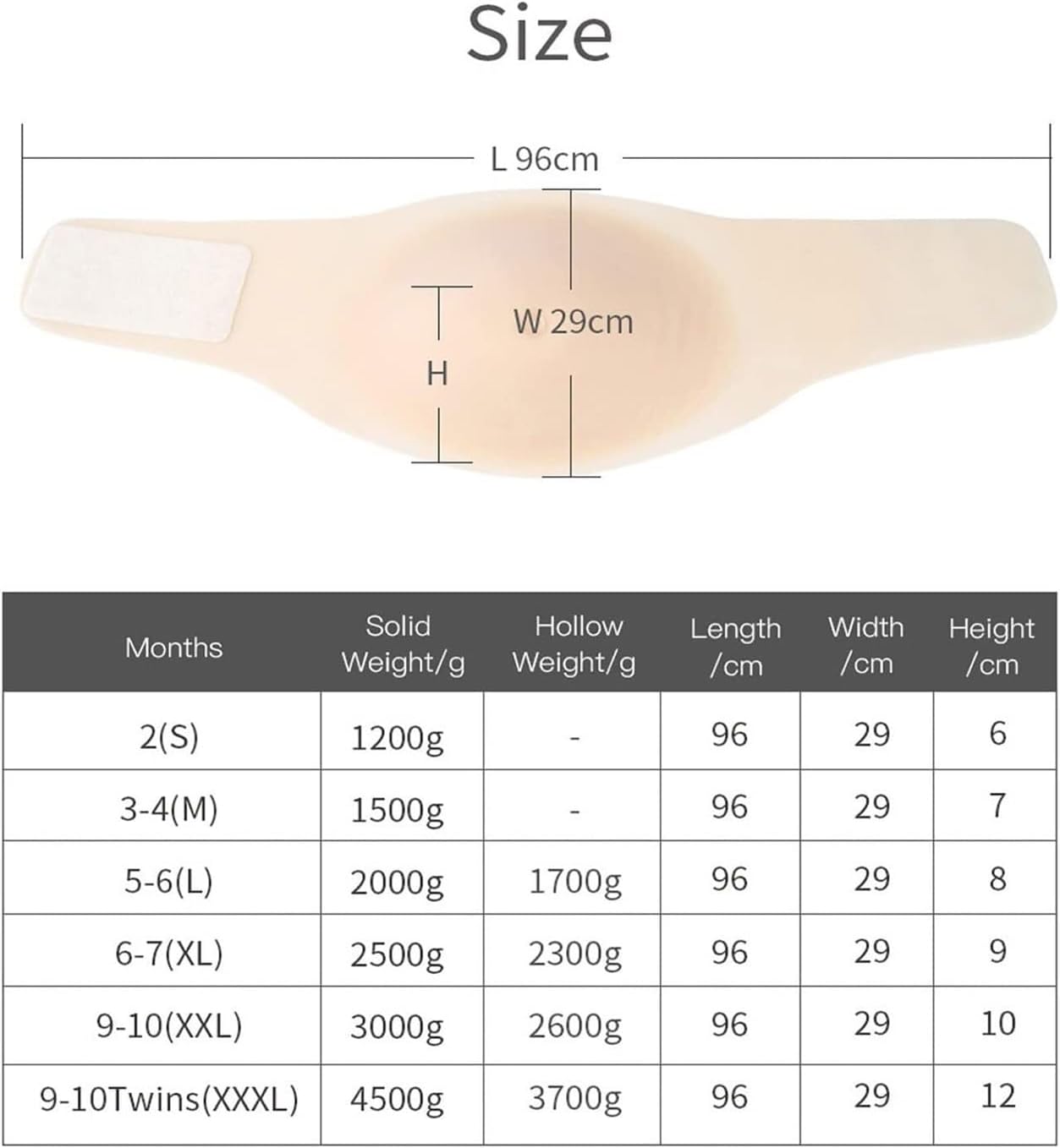 Silicone Fake Pregnancy Bump Prosthetic - Adjustable Maternity Belly Simulator for Film, Cosplay & Gender Reveal - Realistic 3-10 Month Belly Pad with Breathable Design