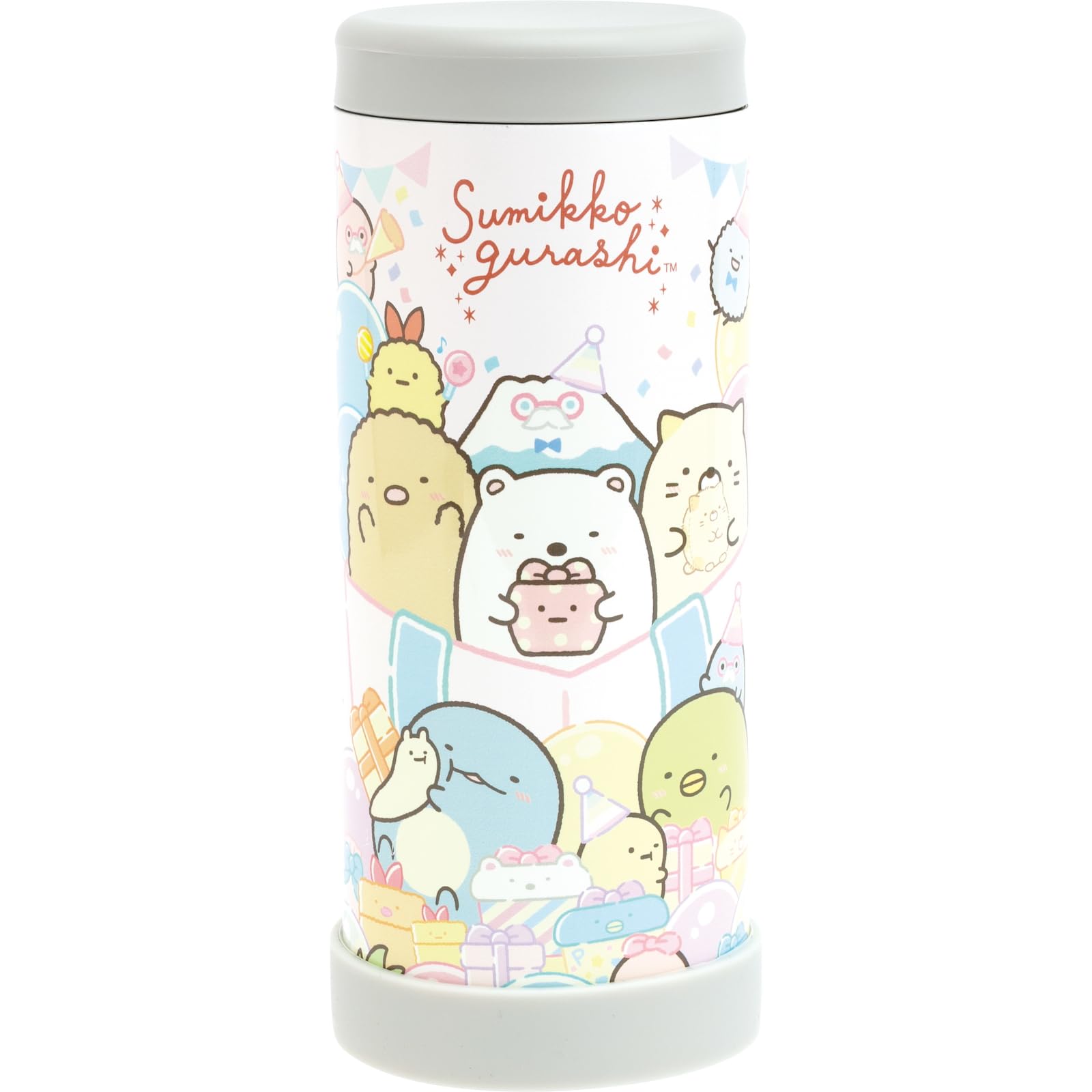 Bouteille en acier inoxydable Sumikko Gurashi à glisser dans le sac d'école