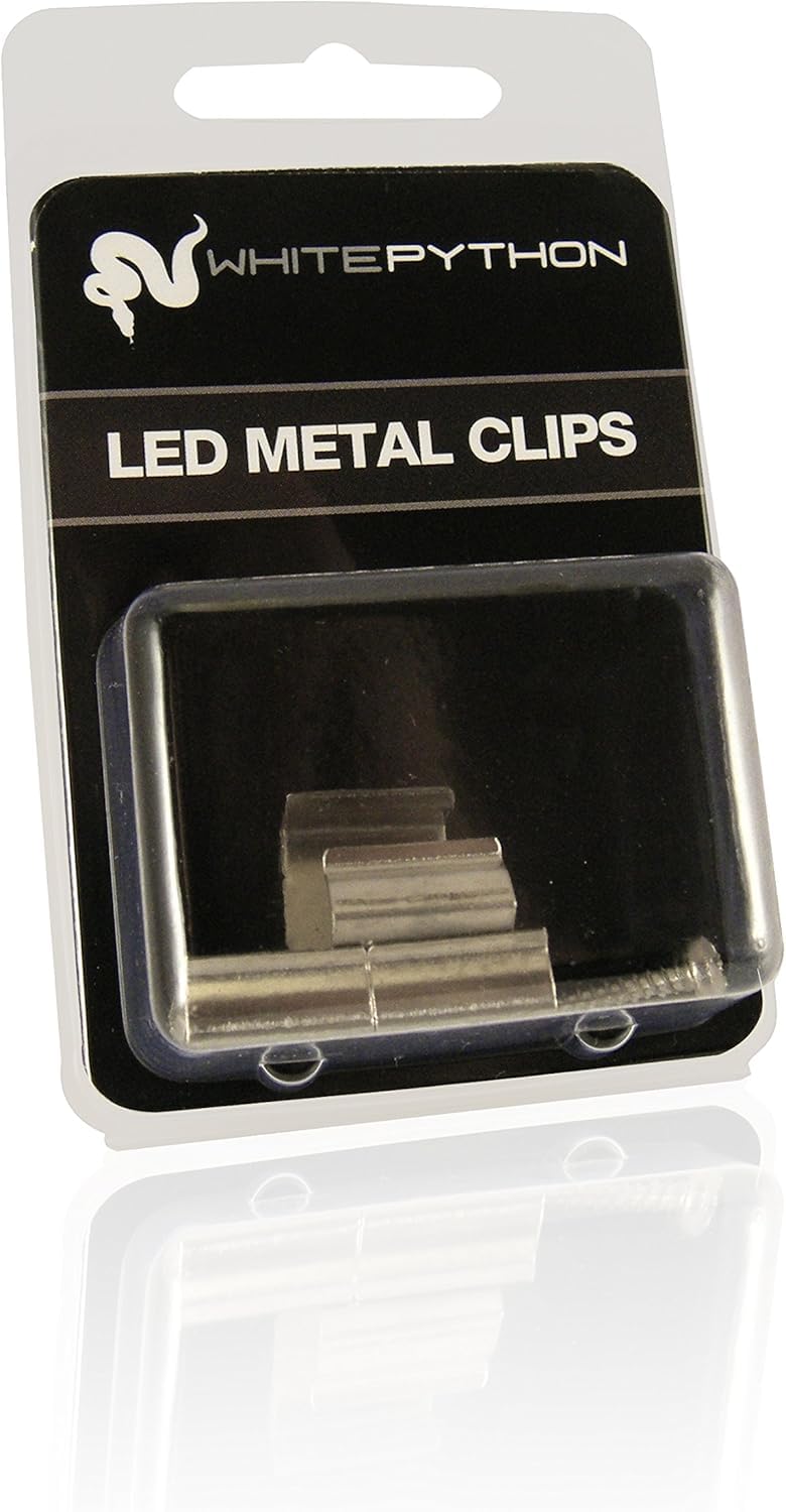 WhitePython LED Metal Clips | Pack of 4 | Reptile Enclosure |
