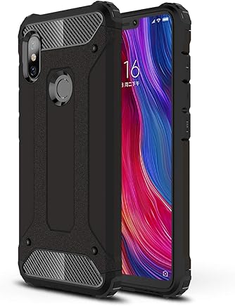 HUUH Funda Xiaomi Redmi Note 6/Xiaomi Redmi Note 6 Pro Carcasa Caja de tel?fono m?vil, combinaci?n TPU + PC, Hermosa Mano de Obra(Negro)