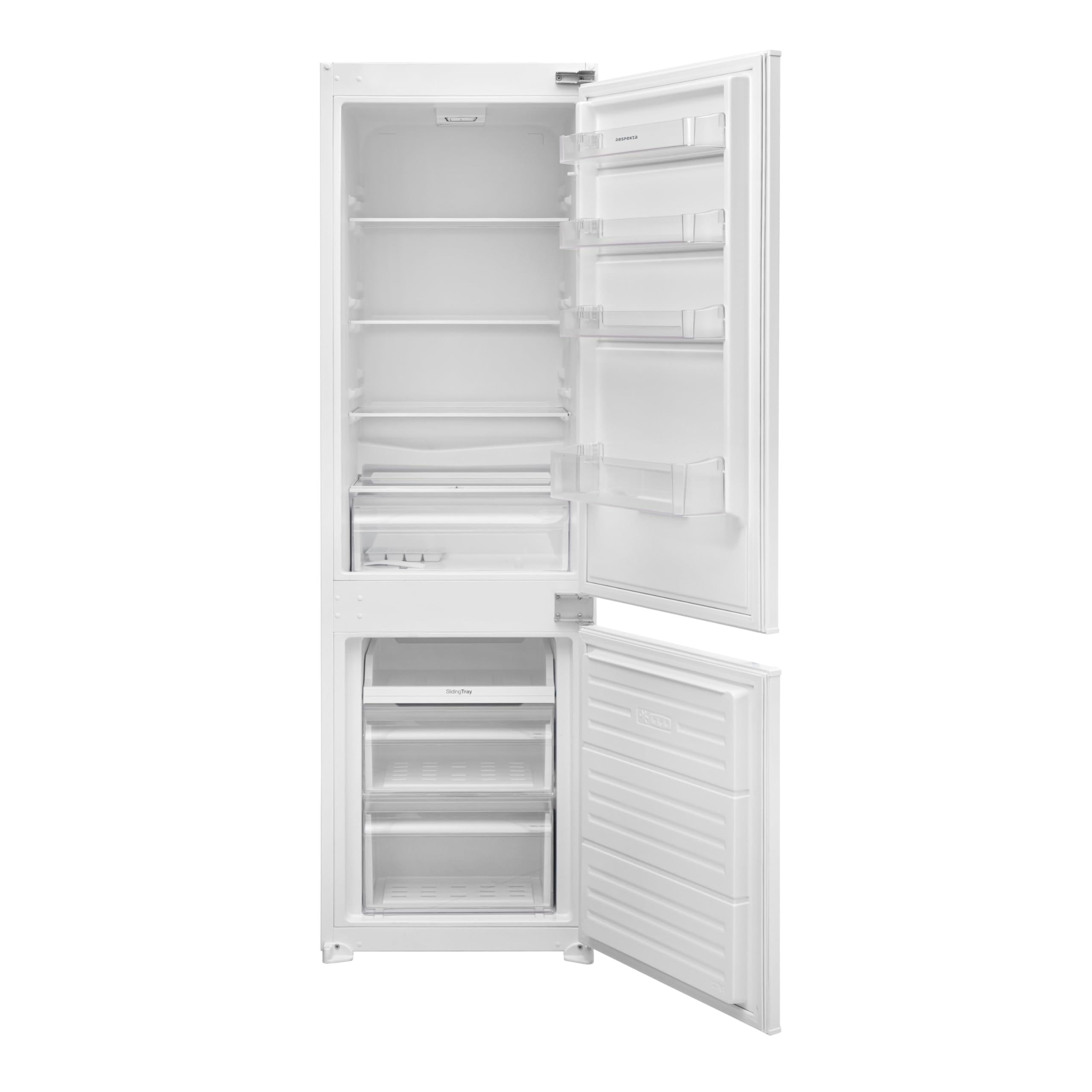 Respekta - Refrigerador congelador empotrable GKE178 / 177 cm de alto / 54 cm de ancho / 181 L de refrigeración / 68 L de congelación / 3 compartimentos de congelación [Clase energética E]