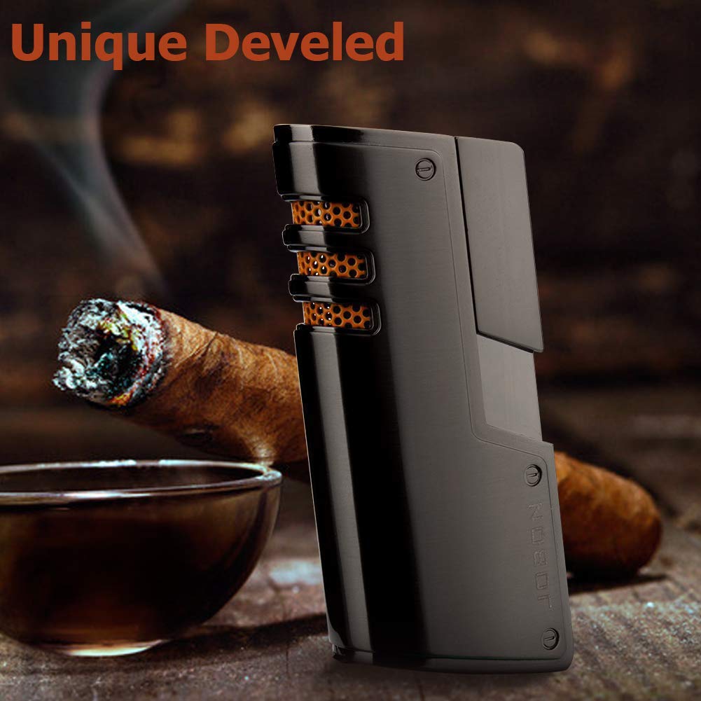 Torch Lighter,Triple Jet Flame Torch Cigar Lighters Butane Refillable