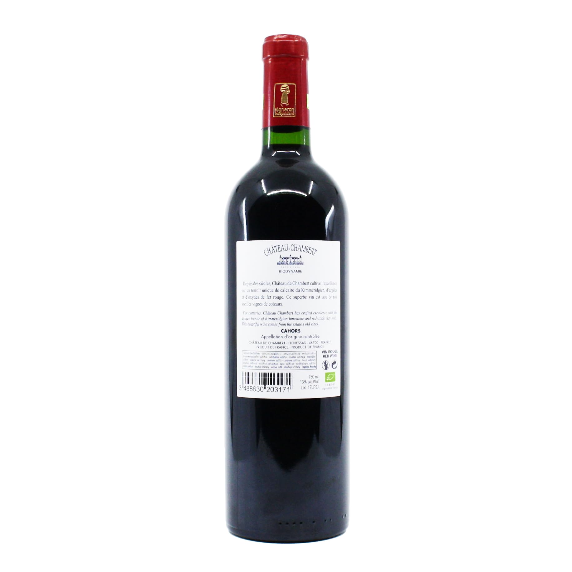 Château Chambert AOC Cahors BIO 2017 75 cl