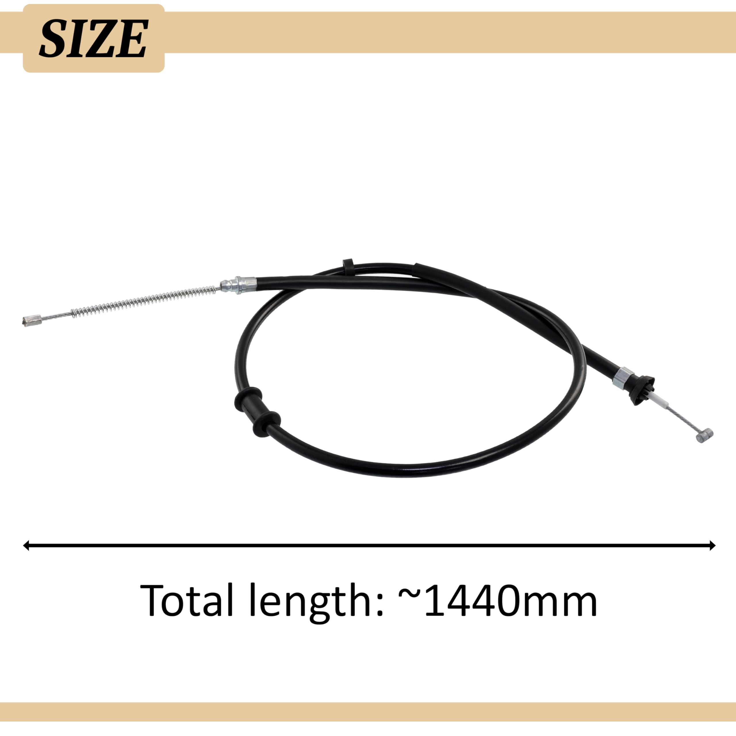 AERZETIX - C71876 - Cavo freno a mano - lato di montaggio asse posteriore sinistro - compatibile con numeri OE 51786840