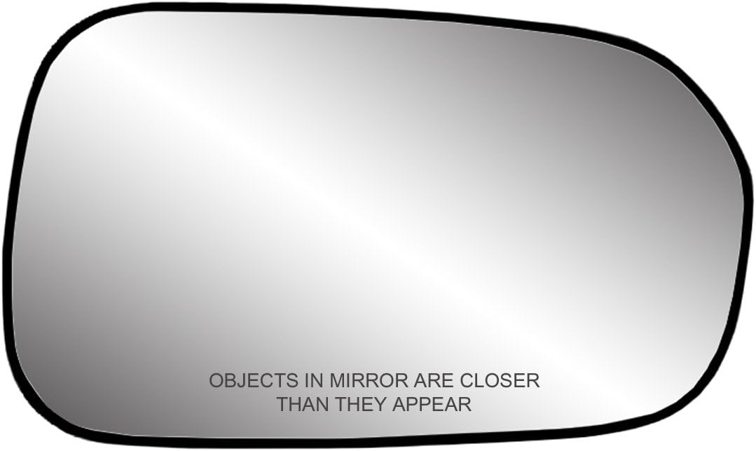 Fit System 80087 Passenger Side Non-Heated Mirror Glass w/Backing Plate, Honda Accord Sedan, Accord Sedan, 4 5/8" x 7 1/4" x 7 1/4" (US and Japan Built)