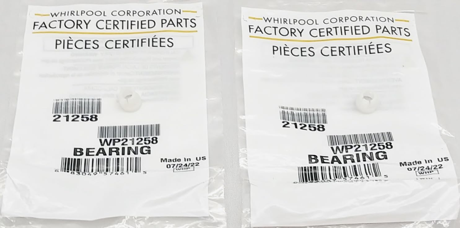 WP21258 Washer Lid Hinge Bearing - New - Set of Two (2) - Genuine OEM - AM 3-6-1L - EA251222