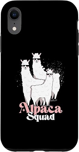 iPhone XR Alpaca Squad Funny Alpacas With Sunglasses Alpaca Lover Case