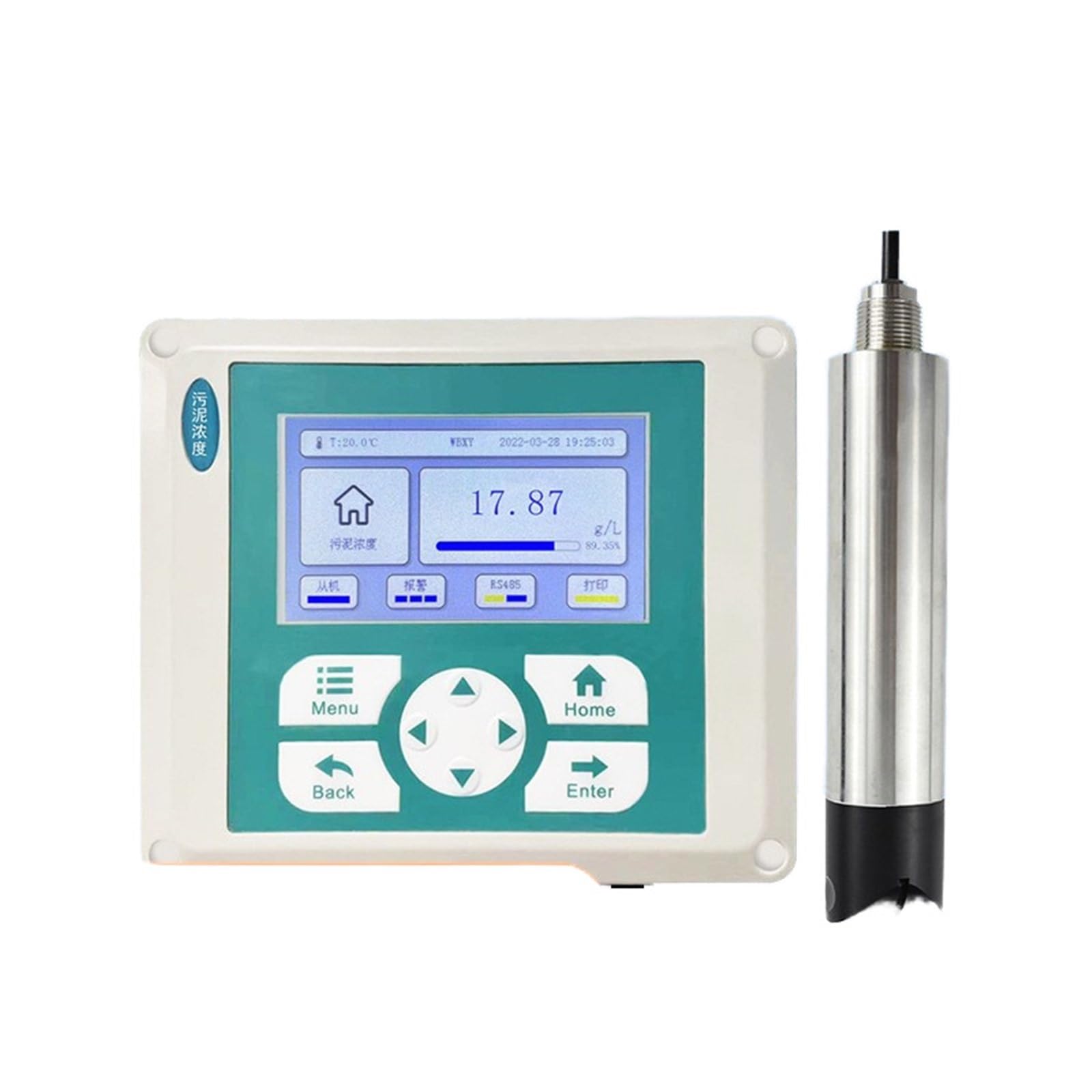 Precyzyjny analizator MLSS, detektor online, zbiornik sedymentacyjny LCD Wysoka precyzja(Standard complete set)