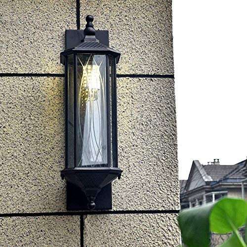 Lampe murale rétro luminaire extérieur étanche E27 pour façade de garage - 4