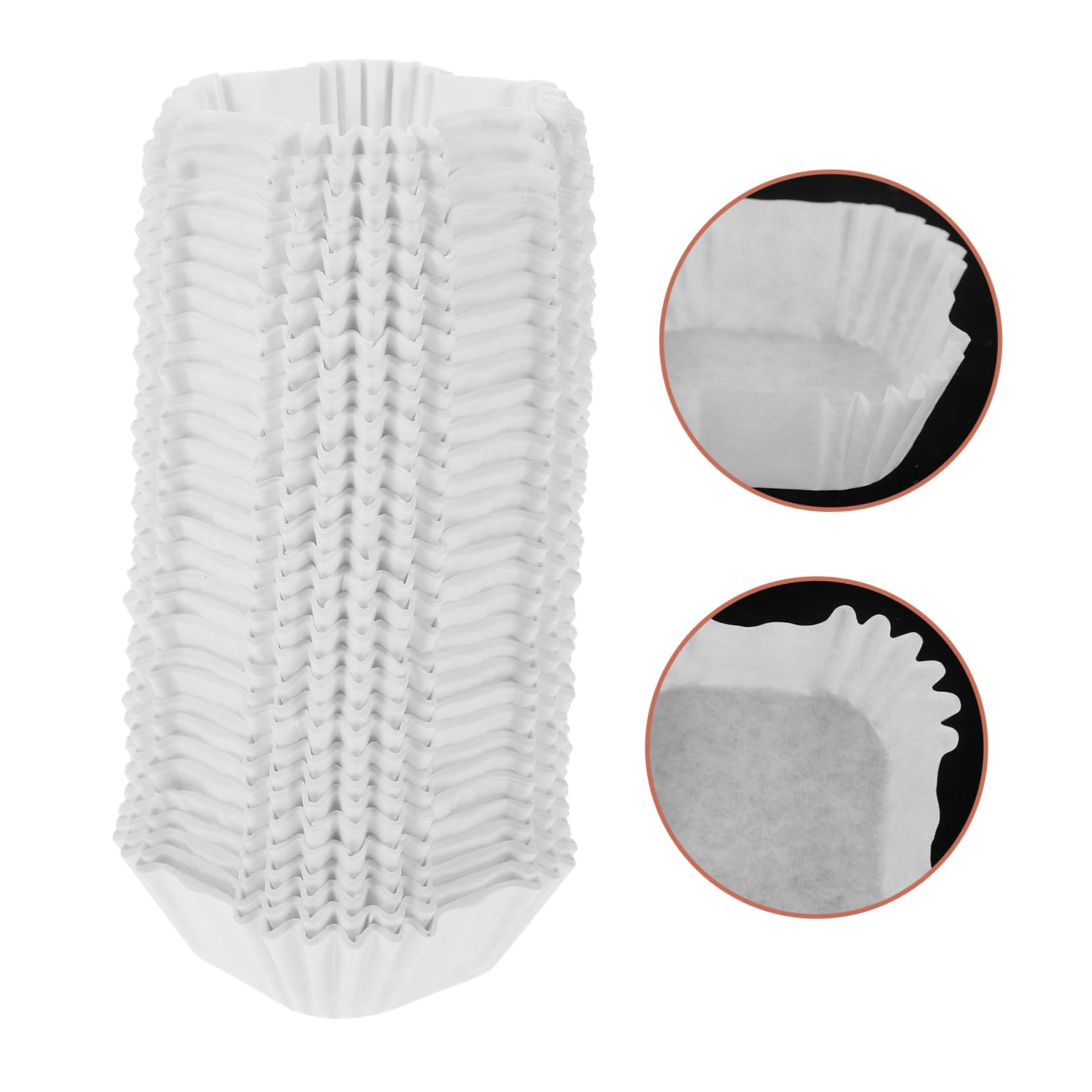 MAGICLULU 3000 Moldes Cuadrados de Papel Blanco Resistentes al Calor para Hornear Magdalenas, Brownies y Pasteles de Luna