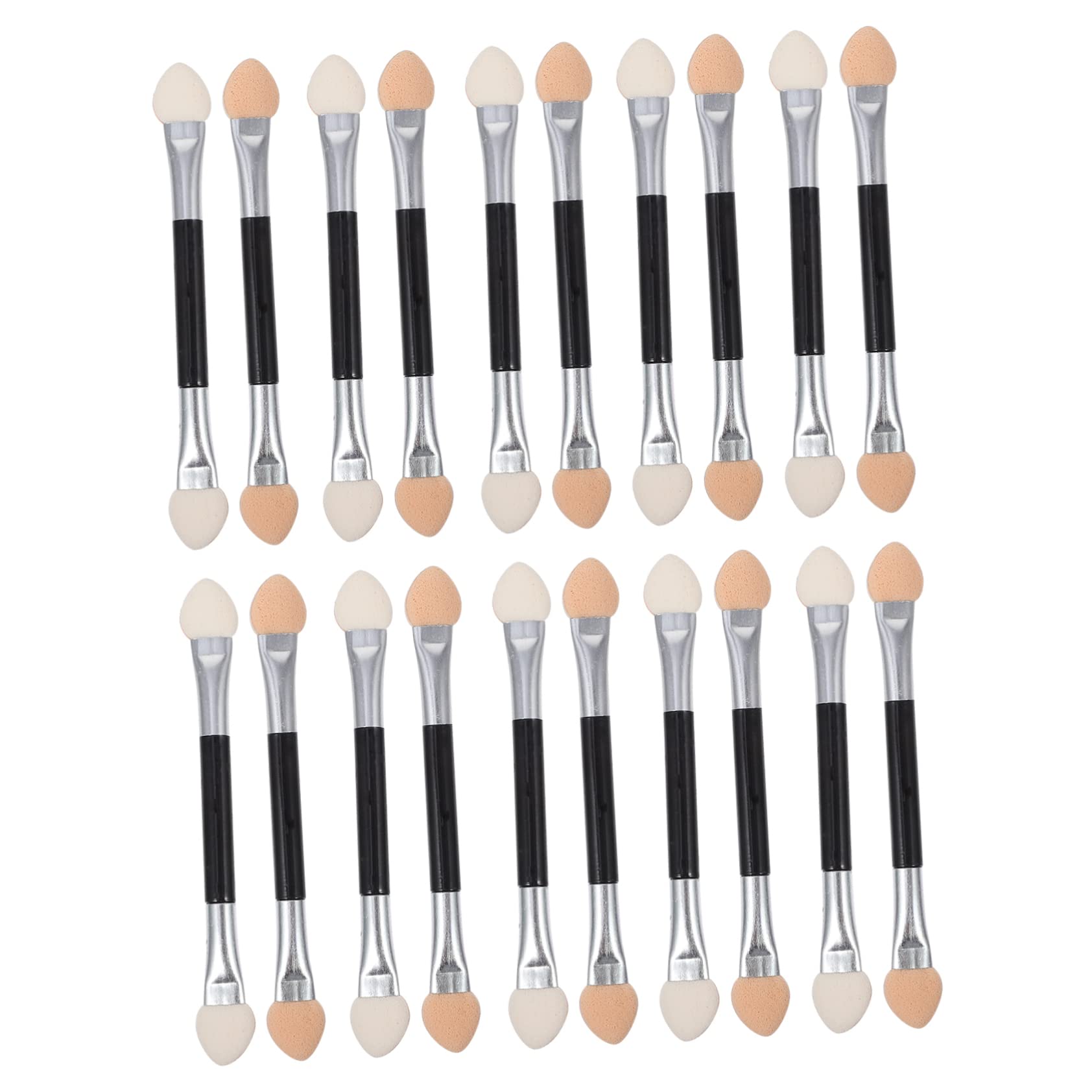 Housoutil Eye Shadow Brushes 60 Pcs Eye Shadow Stick Concealer Highlighter Reusable Sticker Gel Eyeliner Eyeshadow Mini Makeup Cosmetic Mascara Kit Double Primer Makeup Brush Puff Eyebrow Plastic