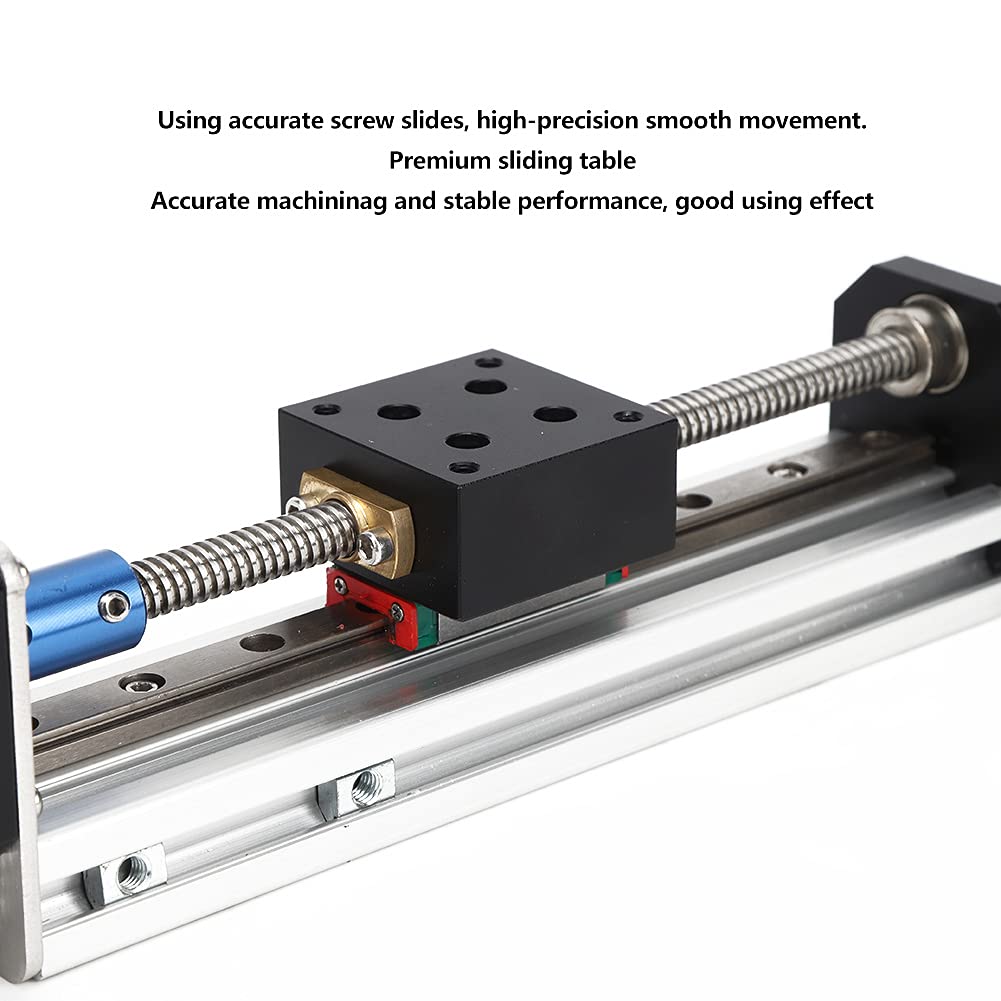 Bachin Linear Motion Sliding Table CNC Poradnik Stride Etap 1,8 Stopnia Kąt Kroku dla Obsługi Maszyny do Tokarki CNC (100 mm)