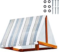 Vista 1 de Juego de toldo de repuesto de 43 x 90 pulgadas, juego de lona de repuesto, lona de repuesto impermeable 600d Oxford, accesorios de patio de recreo