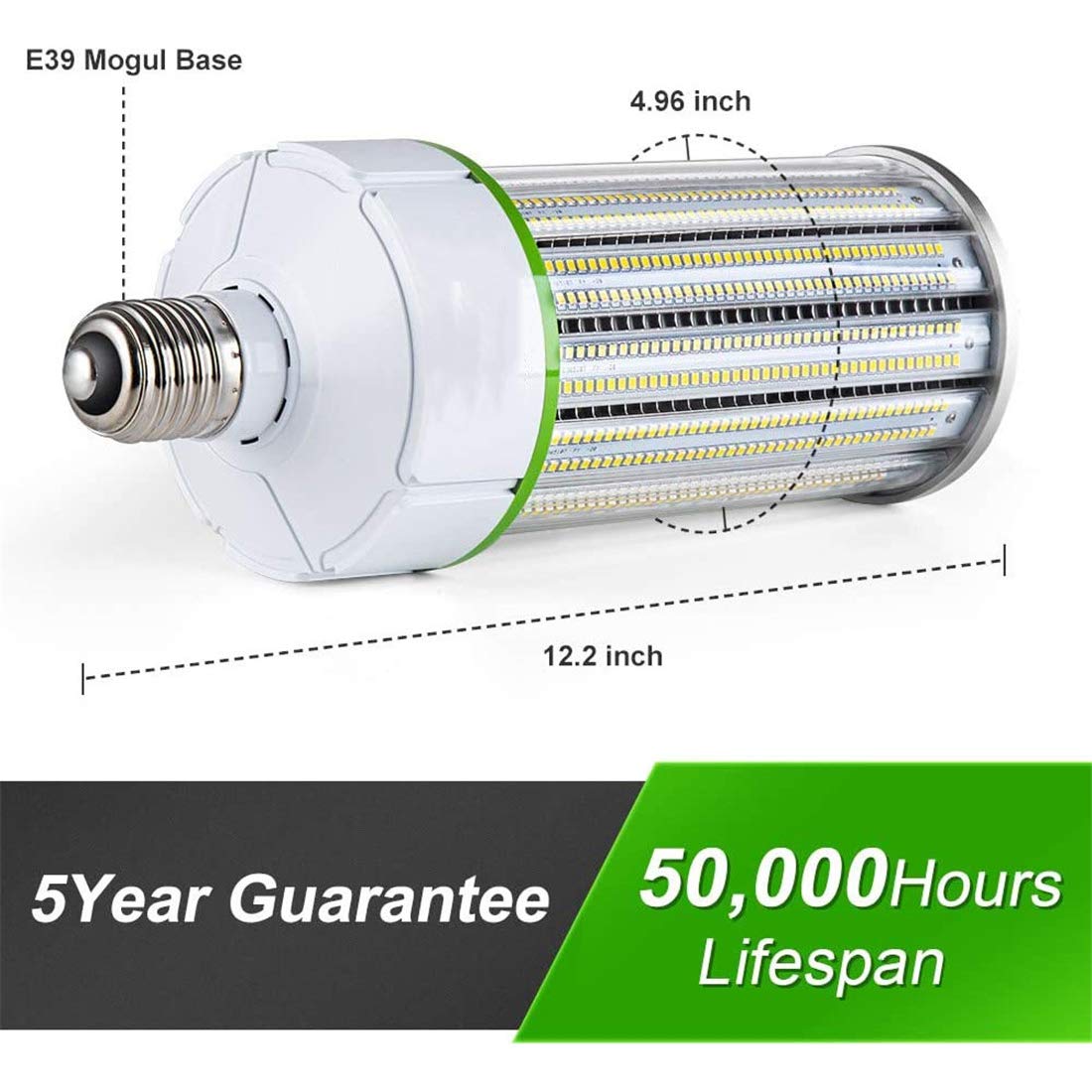Lampadine LED Mais 120W Lampadina LED Mais di qualità Commerciale (400W Ioduri Metallici/HID/Sostituzione HPS) E26/E39 Grande Base Mogul LED Light-5000K Daylight,200w