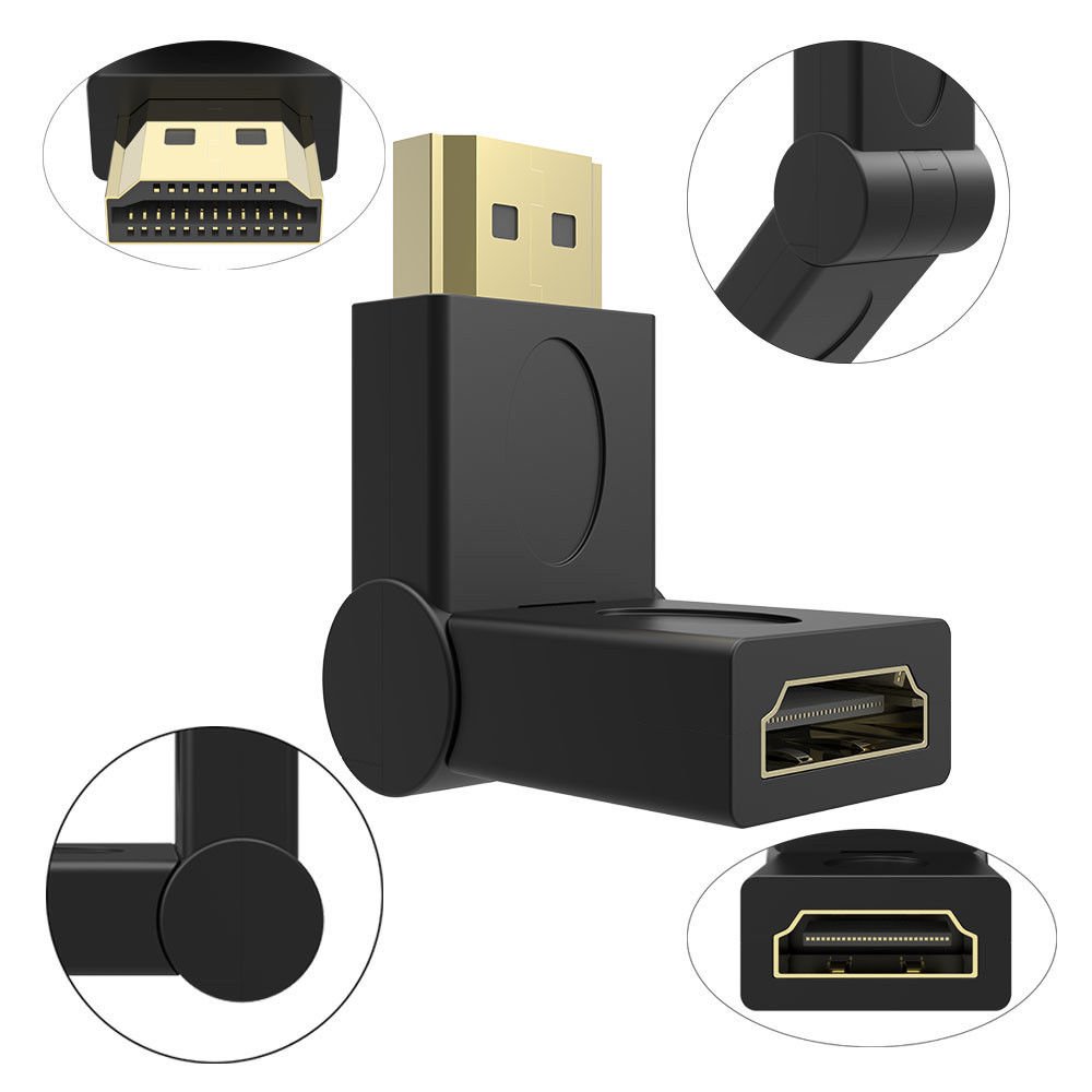 HDMI Adapter - 180 Degree Angle Converter -3