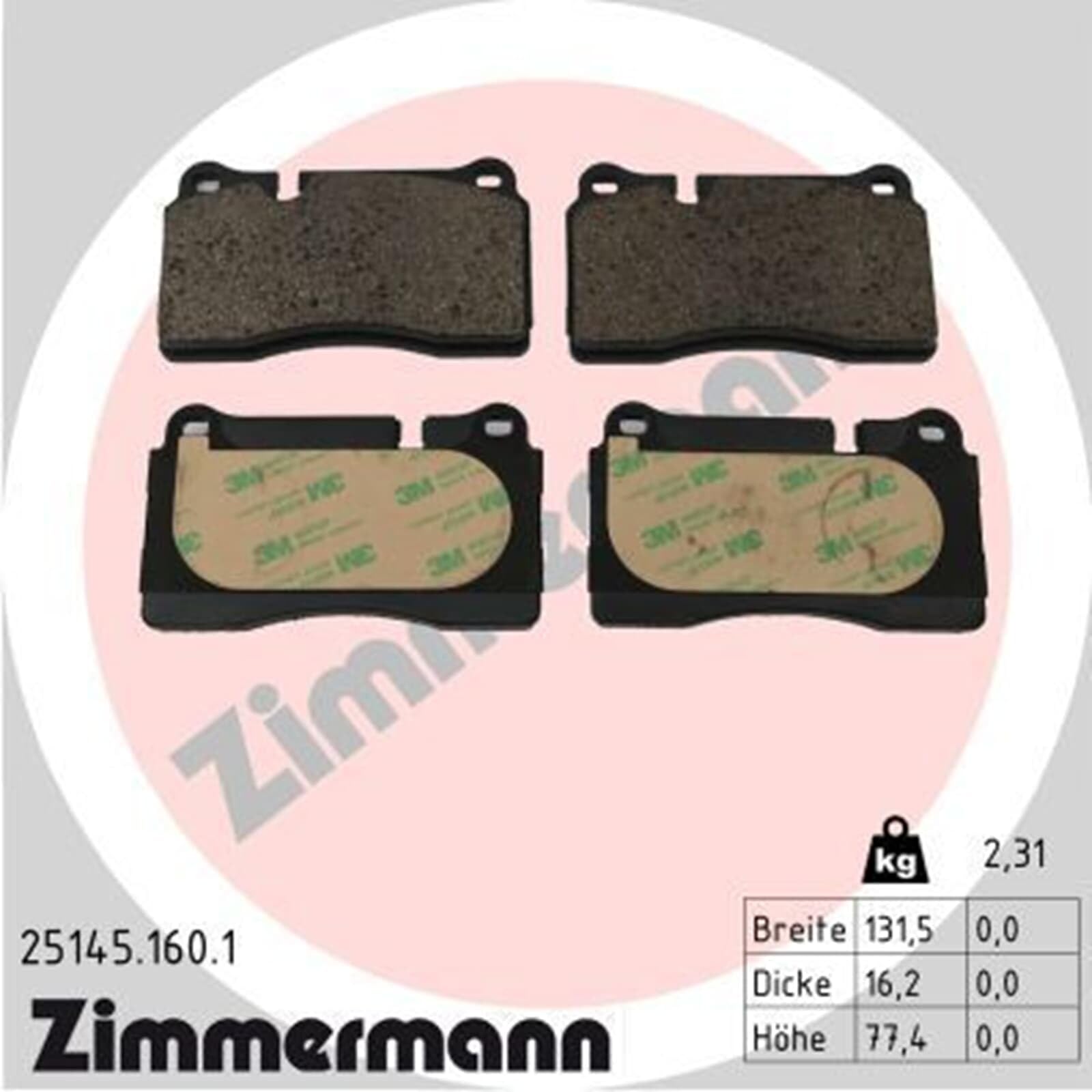 Zimmermann Bremsscheiben 370mm + Beläge vorne | 100.3367.70 + 25145.160.1 + Wk für Leon Kl Formentor Ateca