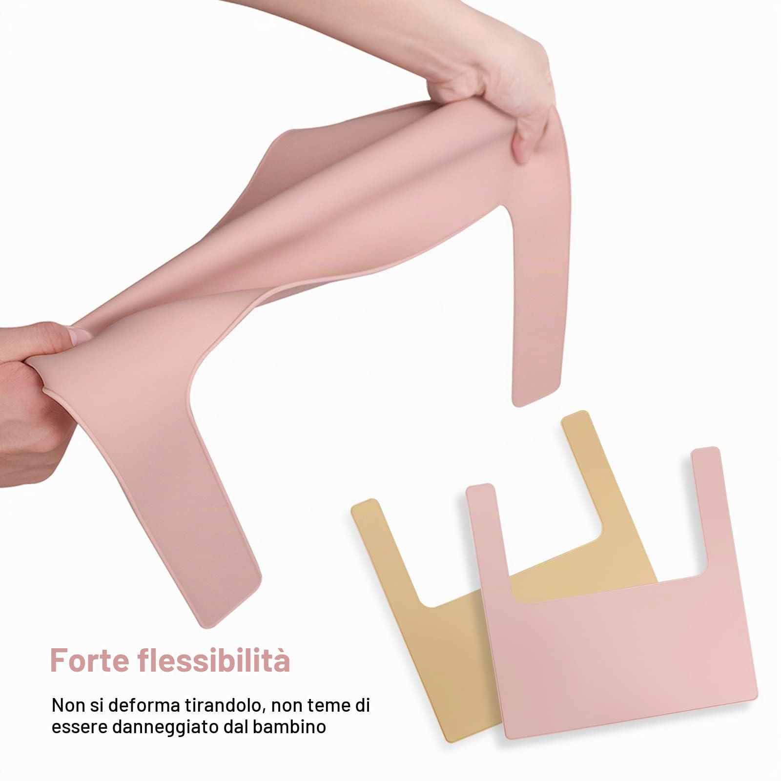 Ikea Antilop - Cuscino per seggiolone, con 2 tovagliette, cuscino gonfiabile integrato, morbido e confortevole, per sedersi più comodamente (fiore di pietra)