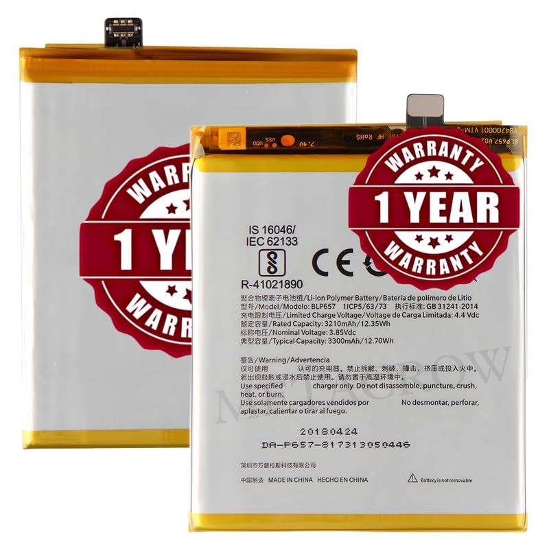 Image of Original BLP657 Battery Compatible for OnePlus 6 (A6000, A6003) - (3300mAh) - 1 Year Warranty JK10