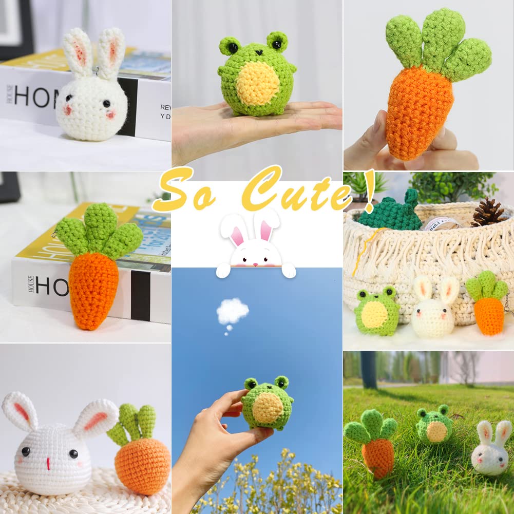 UHAPEER Häkel Set Weihnachten - Komplettset Für Anfänger Mit Video-Anleitung