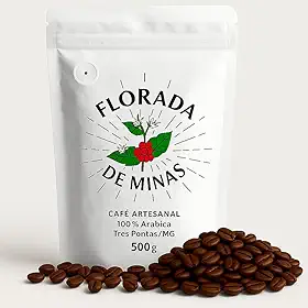 Café Especial em Grãos Torrado ou Moído 500g - 100% Arábica Coffee - Arara, Mundo Novo e Catuaí - Florada de Minas (500g, Grãos Catuaí)