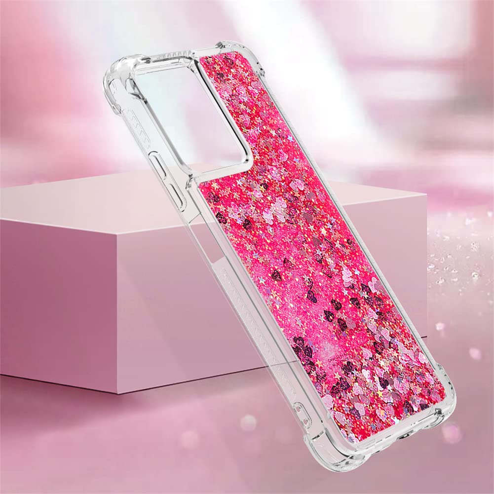 Custodia Glitter Per Redmi Note 14 Pro 5G – Trasparente Rigida Con Brillantini Liquid Silver, Antiurto E Moda