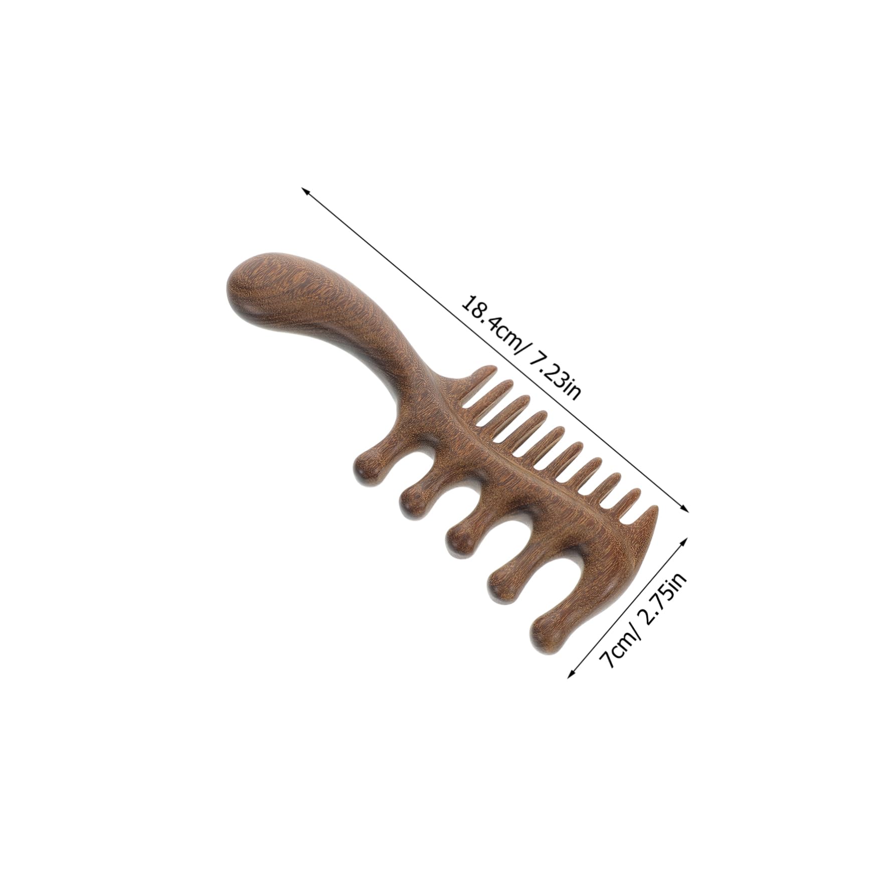 WOFASHPURET Wooden Scalp Massager Comb Multi-use Wide Tooth Brush Natural Acupressure Tool for Relaxation
