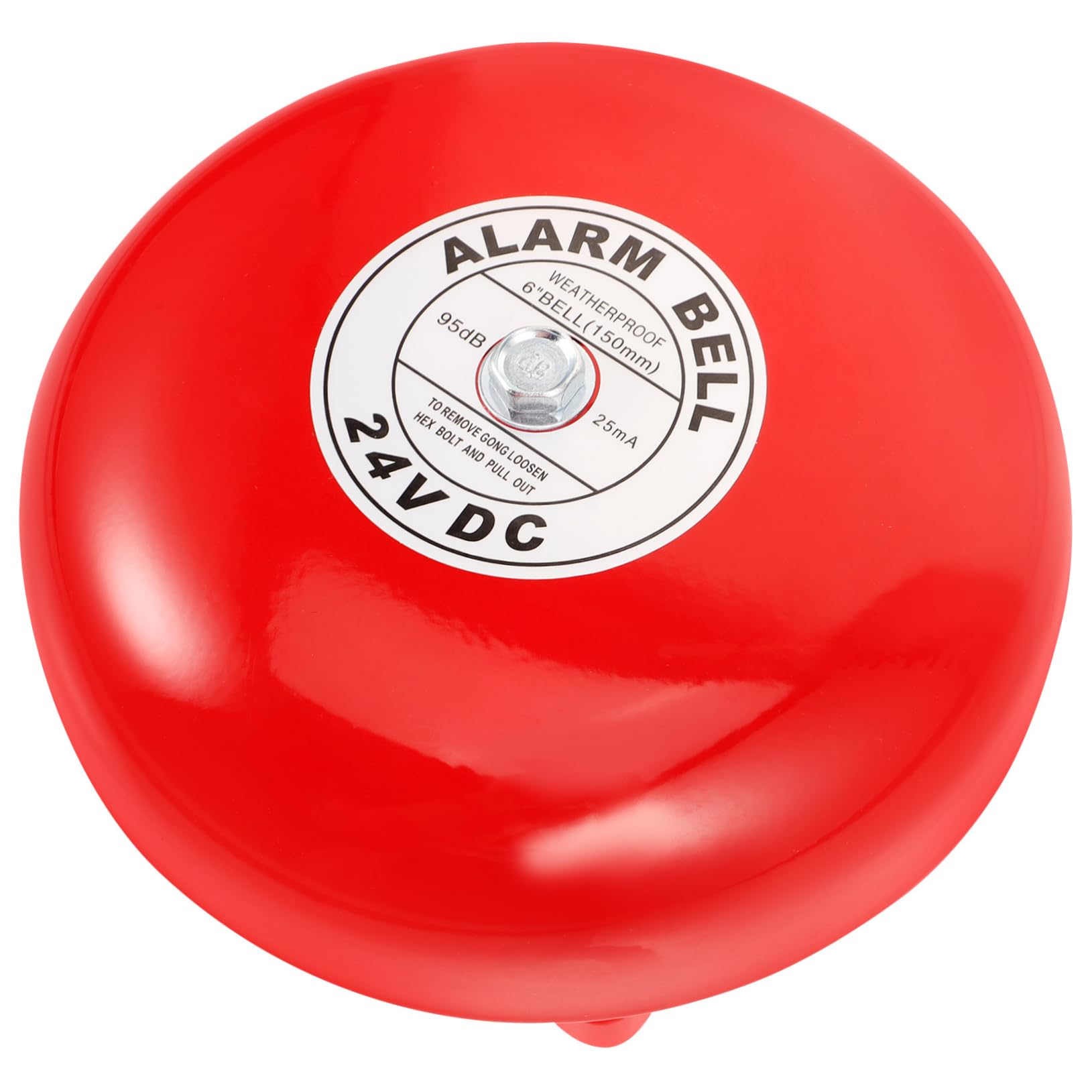 24v Alarmglocke aus Eisen, Rot, Elektrischer Warnmelder