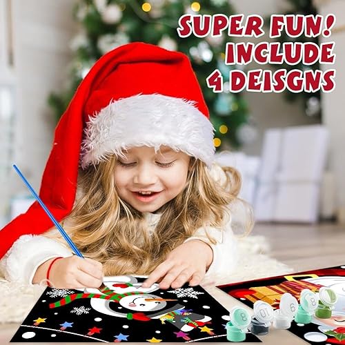 Miniatura 3 de Labeol Juego de 4 pinturas por números para niños de 8 a 12 años para niñas niños adultos manualidades para principiantes para niñas de 4 a 8 años