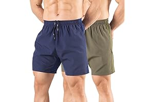 Premium Mens Dryfit Shorts: 2-Pack Quick-Drying Athletic Performance Shorts