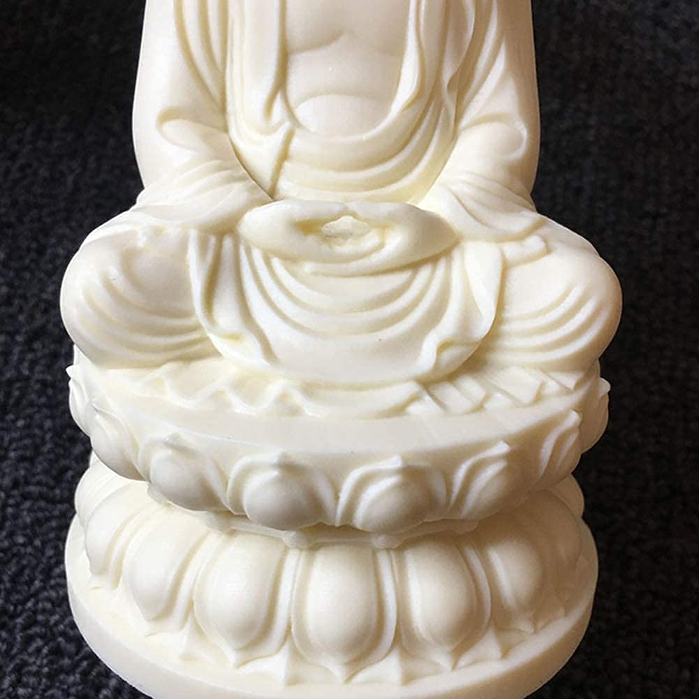 Scultura Statua Figurine Decor Statua Ornamenti Home Decor Accents Meditando Buddha Statue per la Casa Figurina, Sculture Religione e Statue per Soggiorno, Decorativo Seduto Zen Decorazione per