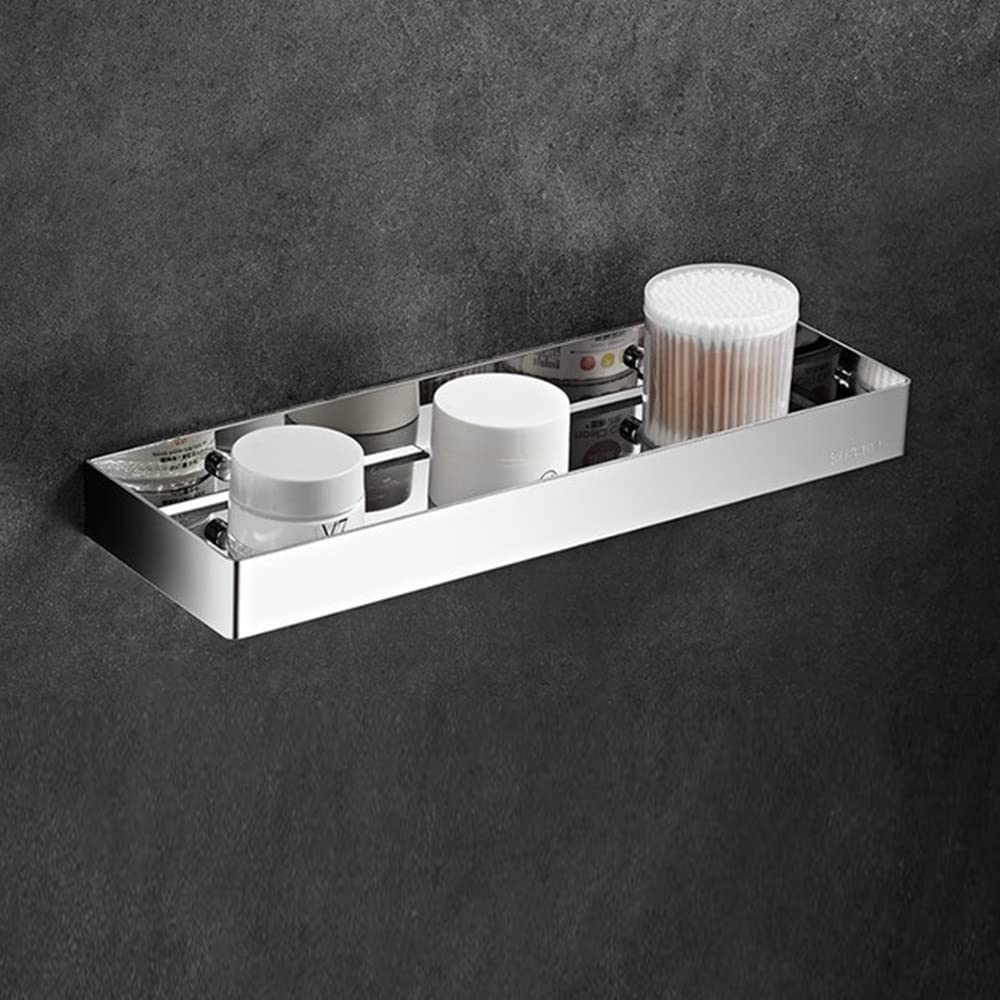 ZJHFFFG Shower Organizer Bathroom Shelves Punch-Free Shower Caddy Stainless Steel Kitchen Shelves Rustproof Seasoning Bottles Holde Storage Rack