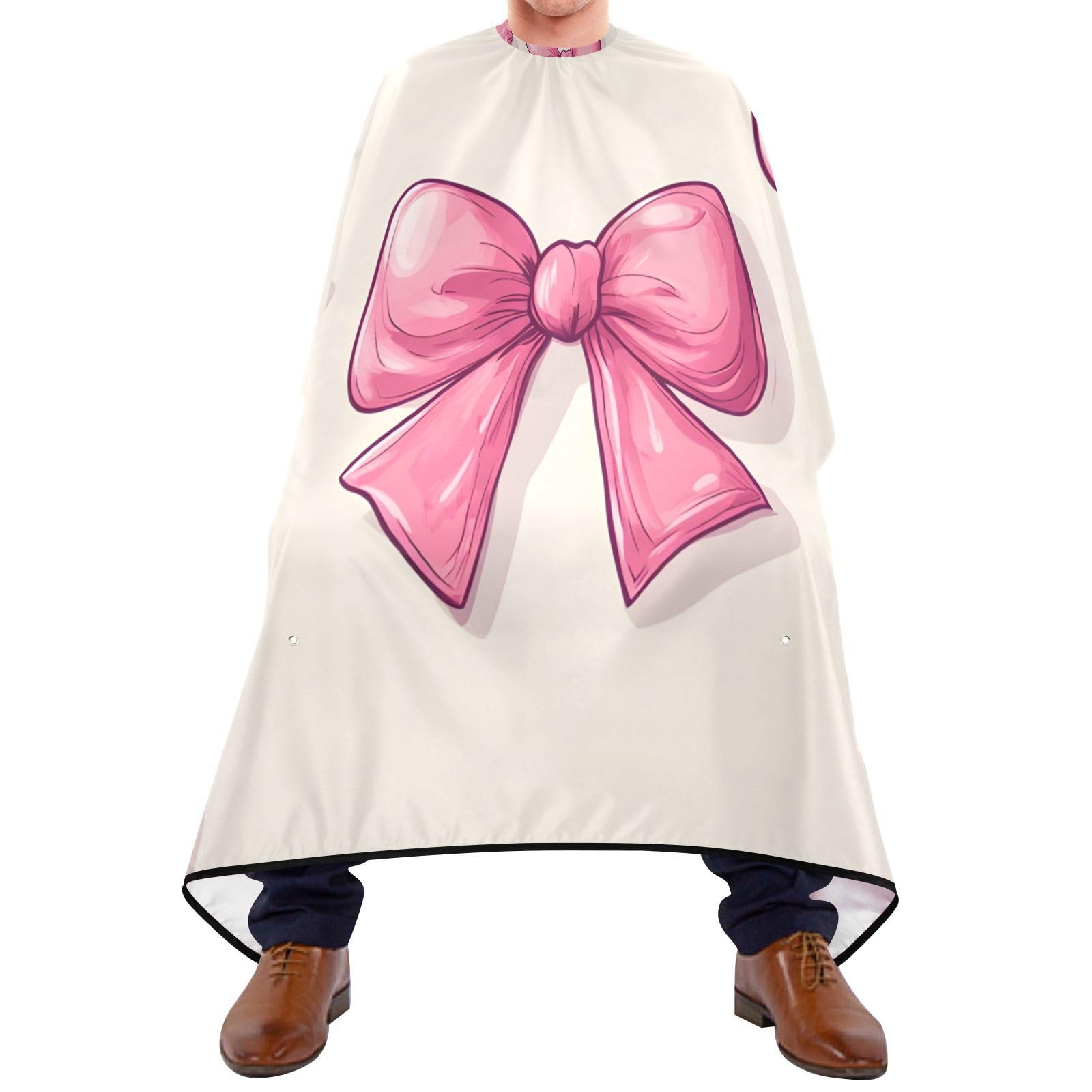 Hezely Bows Hair Dye Cape, Barber Cape for Adults,Waterproof Salon Cape,Waterproof Hairdressing Styling Hair Cutting, 65