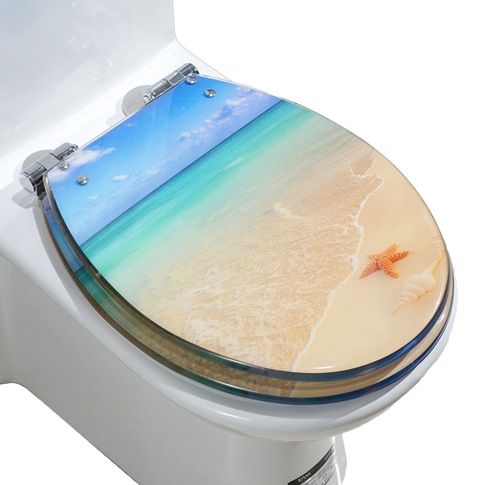 Dxpsxjl One Color Soft Close Toilet Seat For Elongated/Standard Toilets - Modifiable Mounting, Quick Release Resin, Easy To Install Clean, Elongated, Seat, Adjustable, Close, Toilets, Toilet, Soft, Standard