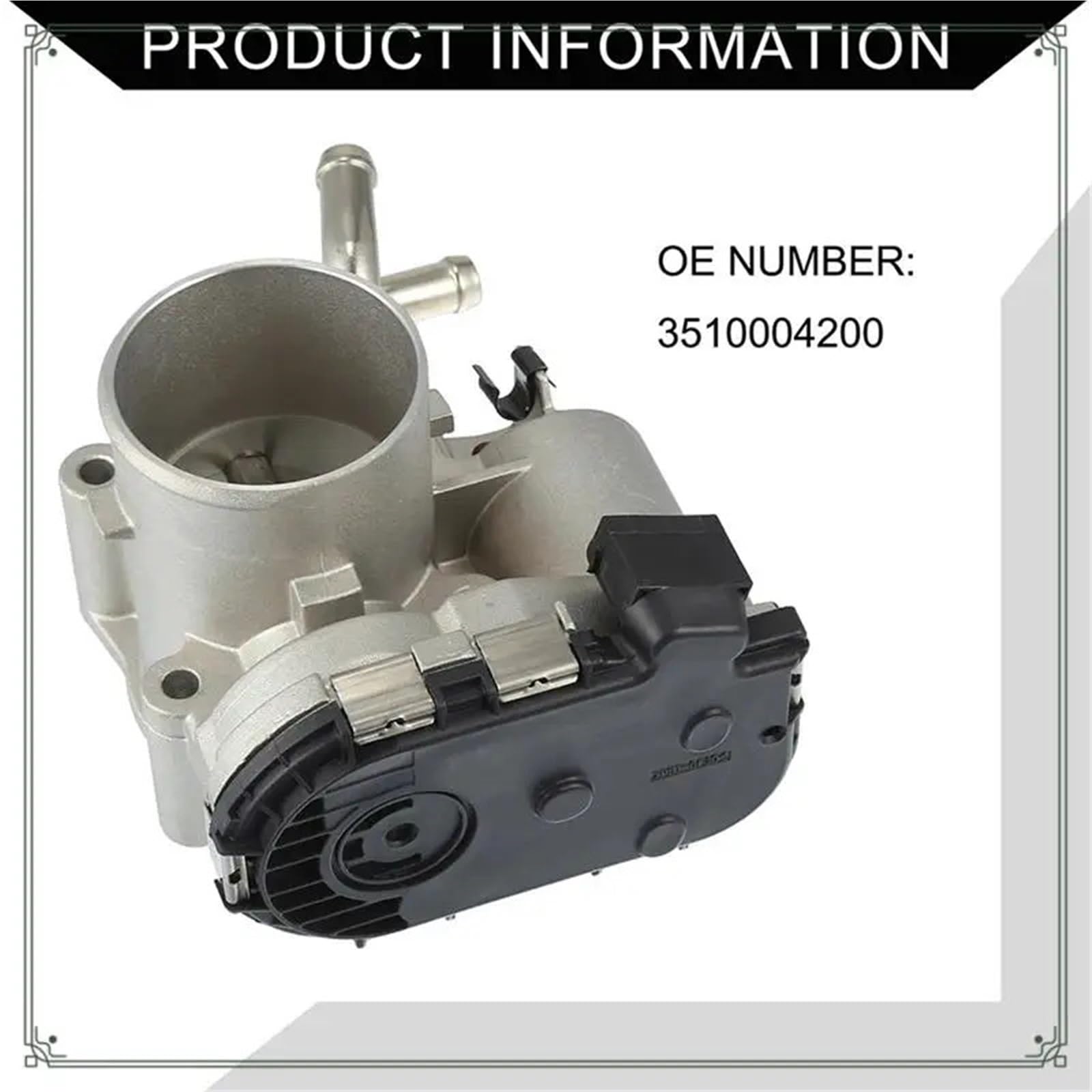 Korpusy przepustnicy silnika samochodowego Przepustnica samochodowa 35100-04200, 3510004200 pasująca do Hyundai I10 Benzyna Hatch 2013-2023 Przepustnica kontroli powietrza