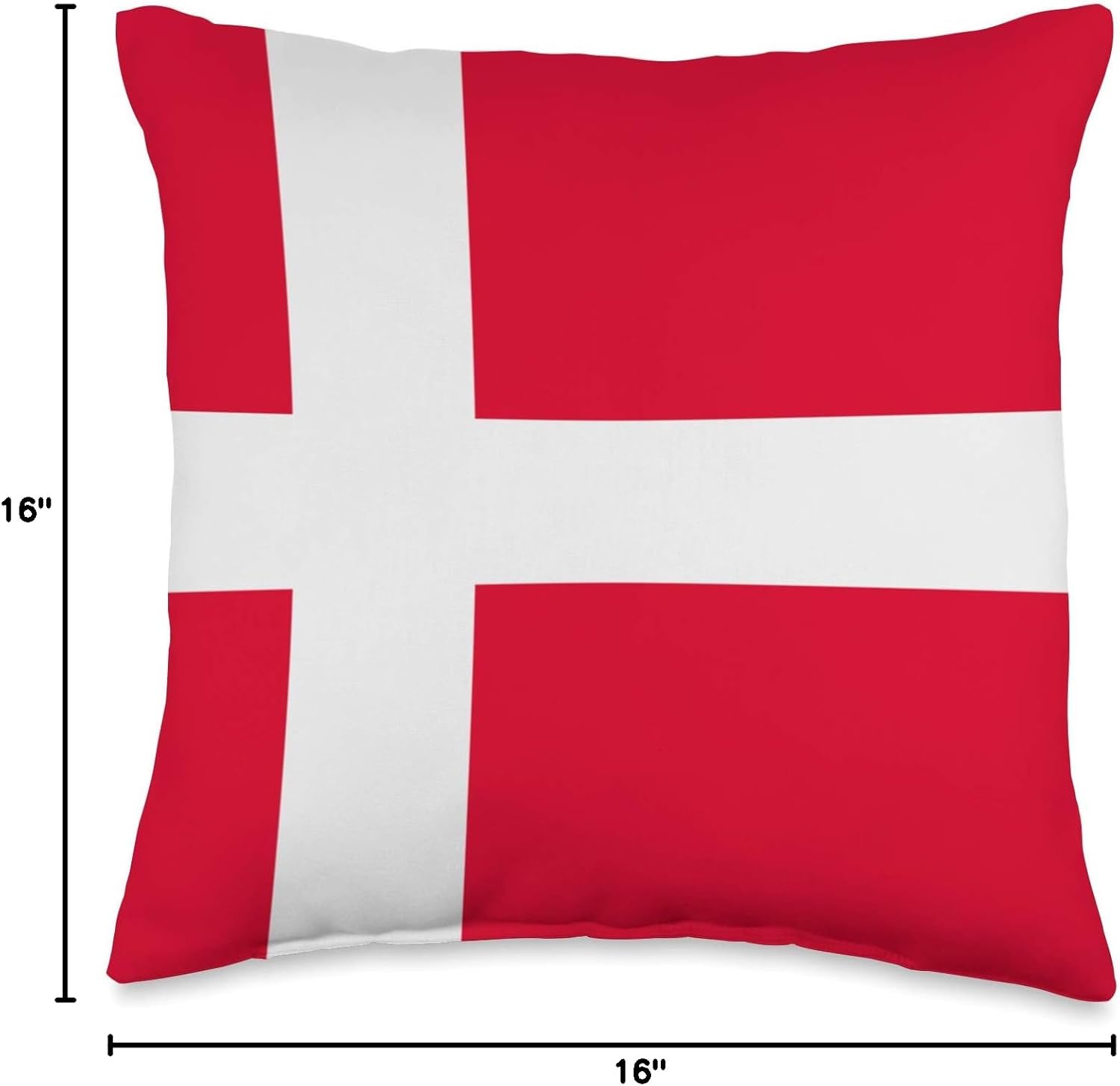 Danish Pillow Danish Flag Pillow Denmark Flag Gift Idea Throw Pillow