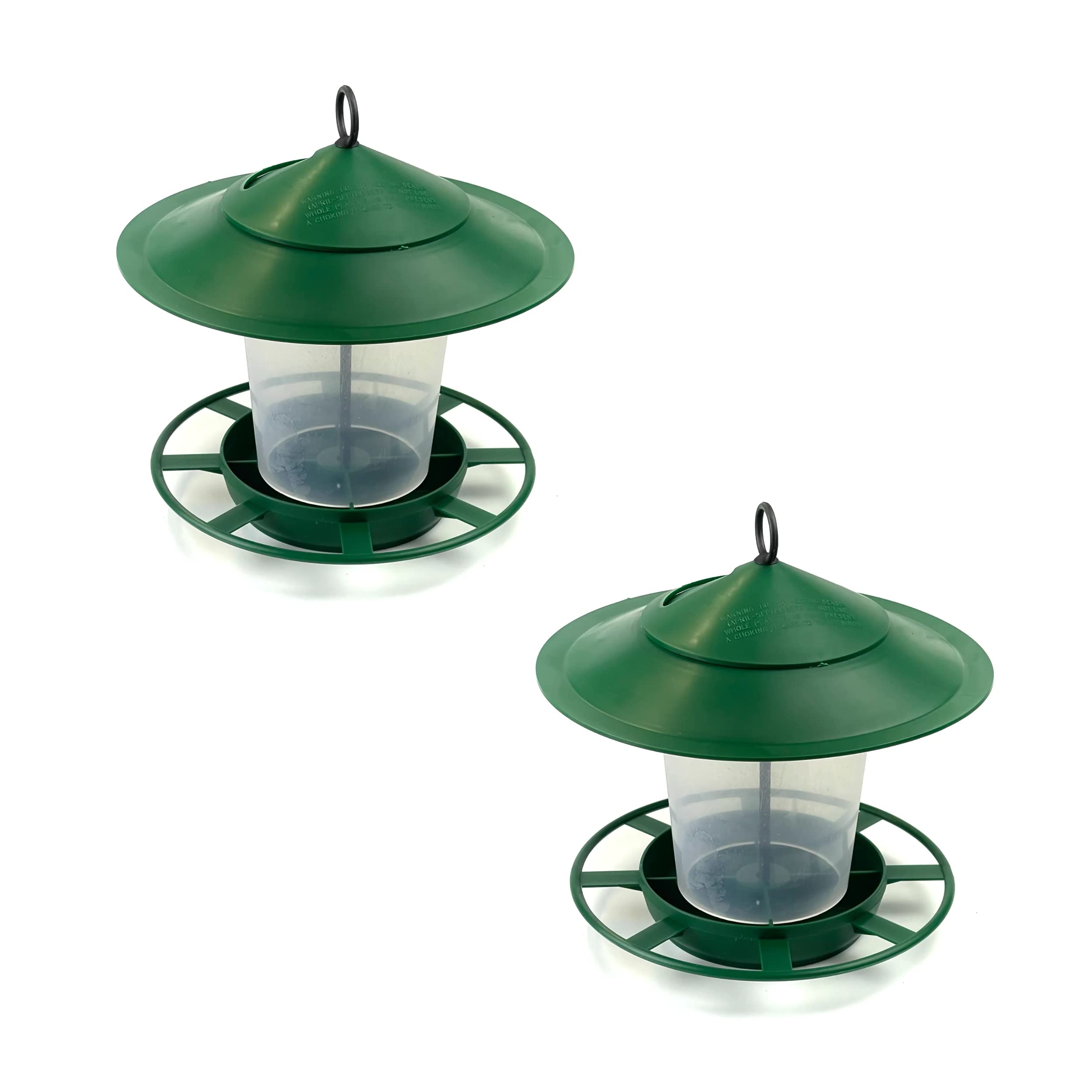 Etree Hanging Lantern Bird Feeder U2013 The Ideal Sall Bird Seed Feeder (Green) U2013 TopToy