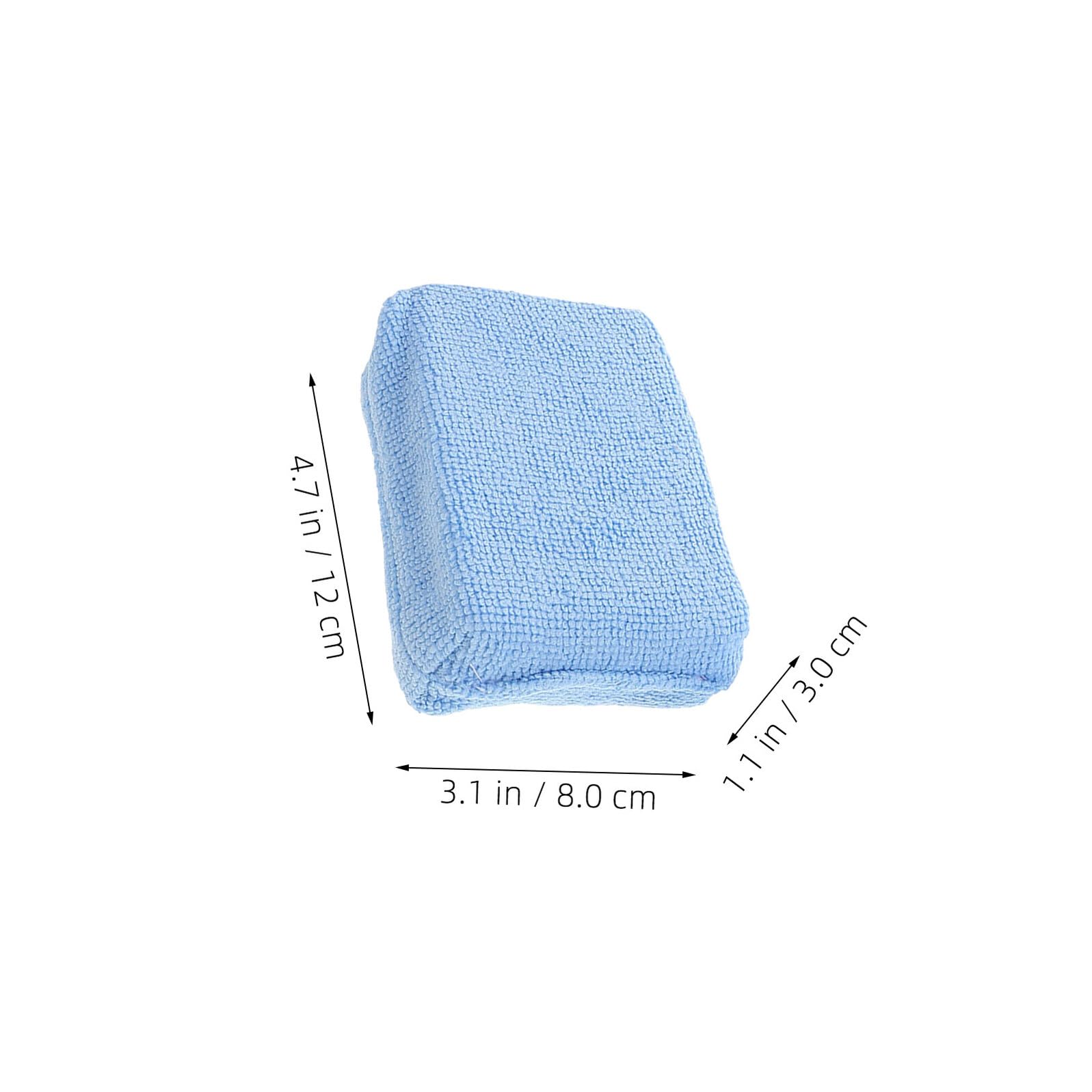 ORFOFE 10 Piezas Almohadillas para Aplicar Cera de Coche Esponjas de Microfibra Rectangulares para Pulir y Detallar Aplicador Multifunción para Limpieza de Cristales Neumáticos y