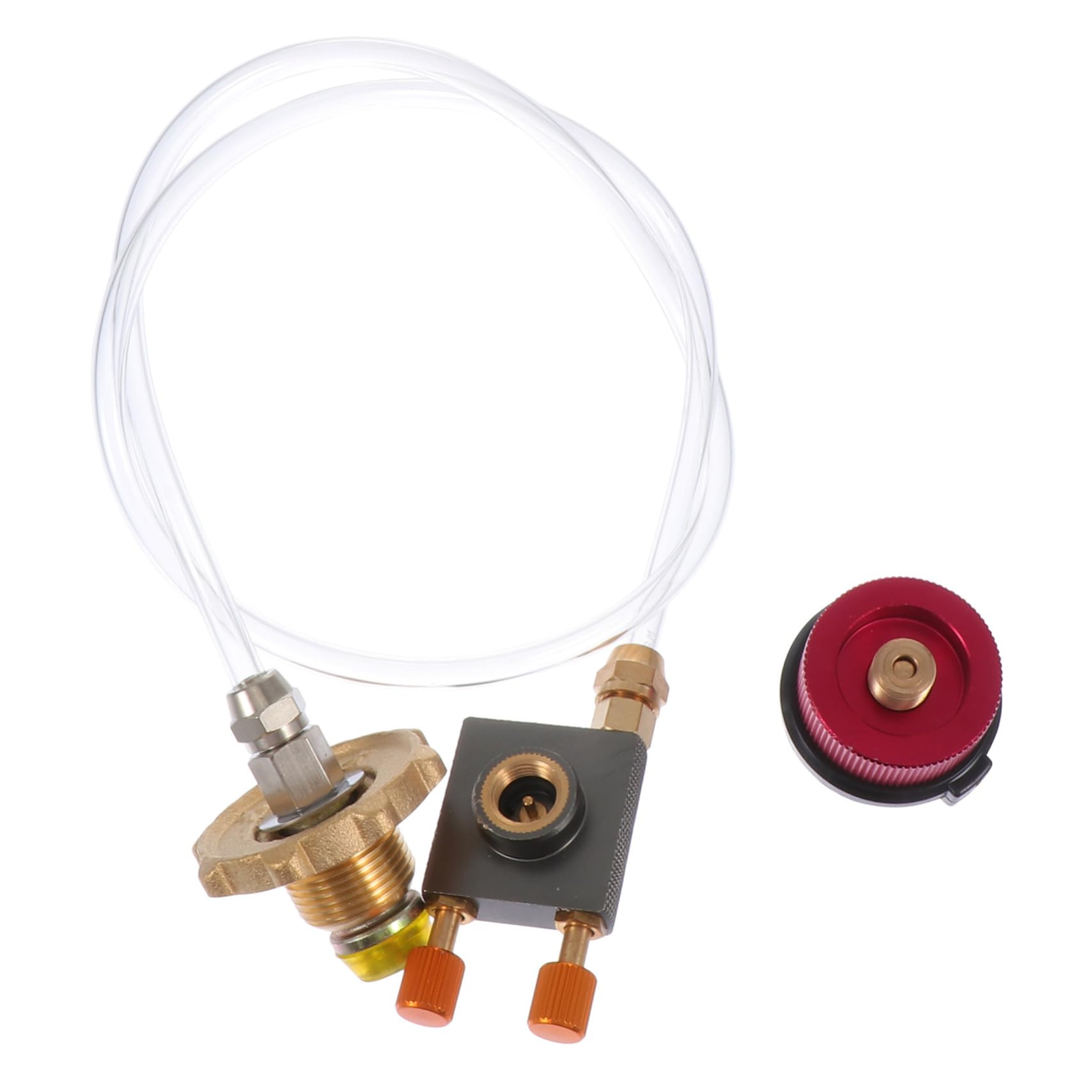 HAKIDZEL Gas Tank Adapter for Camping Stove Pressure Regulator Essential Outdoor Gas Stove Accessory Random Color