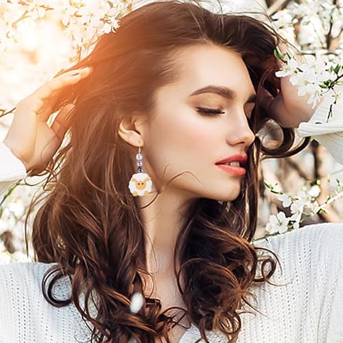 Miniatura 7 de WEBEEDY Tapones de aguja de tejer de oveja, protectores de punta de aguja, protectores de punta de tejer pequeños, tapas de extremo de aguja,