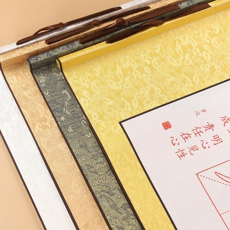 QinXingBaiHuoDian Chinese Copying Crafts Calligraphy practice art Supplies 开笔礼写人字毛笔描红字帖写人字纸书法练习启蒙礼开笔礼（1Pcs 道法自然【仿古色】