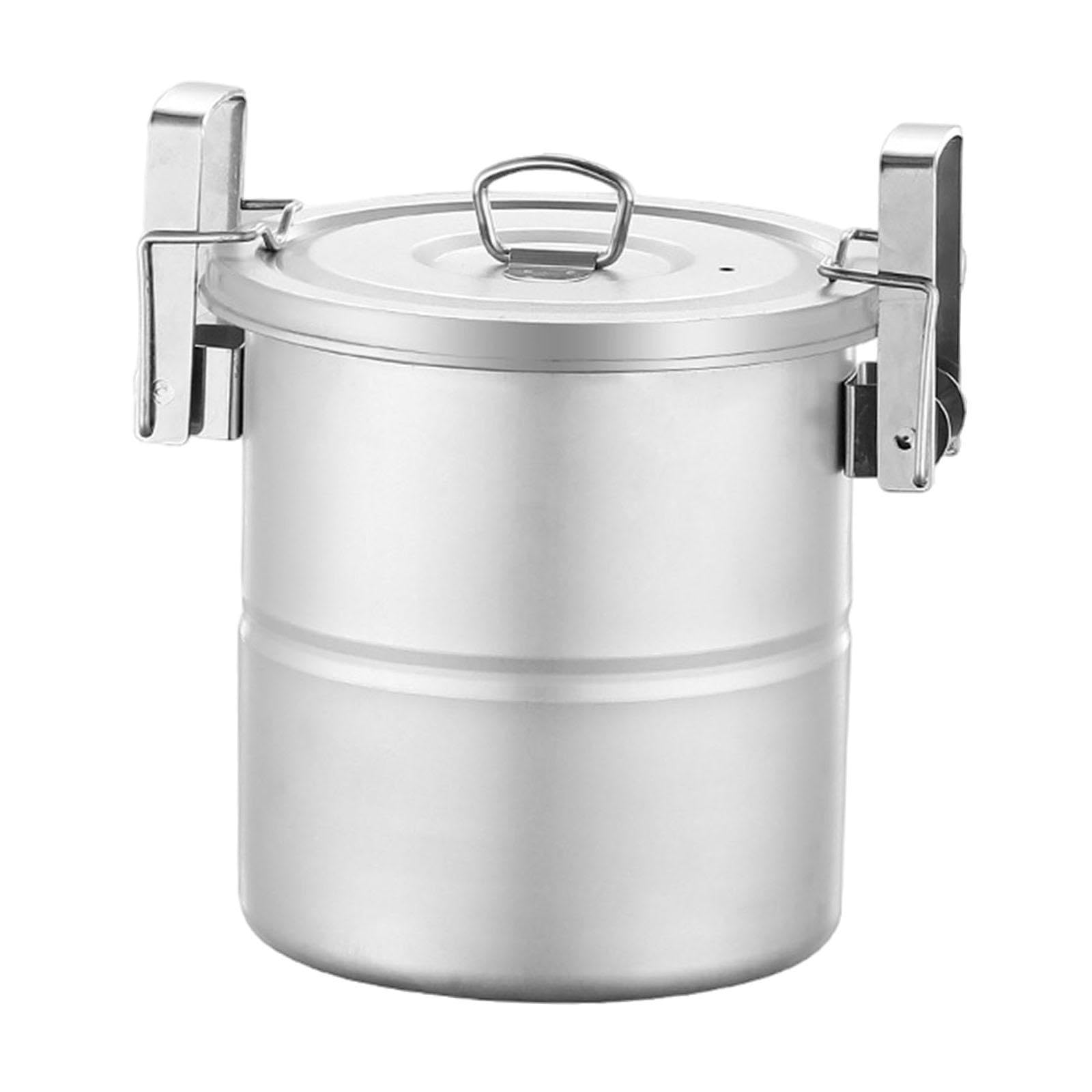 Menolana Camping Rice Cooker Cookware with Lid Camping Equipment Small Nonstick Rice Cooking Pot Steamer for Outdoor Travel BBQ Picnic, 2 to 3 People