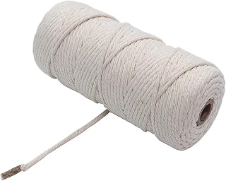 cuerda tejida a mano， Cuerda de algodón colorida, hilo de hilo de 2/3/4 mm, hilo de hilo for manualidades, cordón de algodón trenzado for decoración de fiestas y bodas (color: Color24, tamaño: 4 mm, 5